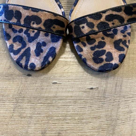 Steve Madden Cheetah Embroidered Block Heel sandals Size 8 - Picture 9 of 10